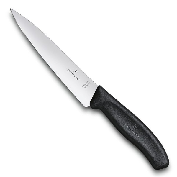 Ніж кухонний Victorinox SwissClassic 15 cм, чорний Фото 1